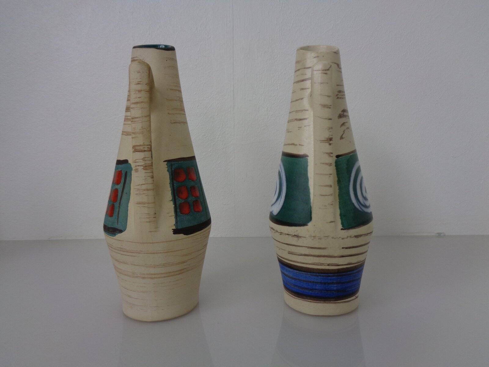 Ceramic vases by Heinz Siery for Scheurich, 1958, set of 2.