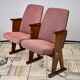 Vintage Red Folding Cinema Chairs, 1970s Czechoslovakia