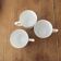 3 coffee cups Ivory