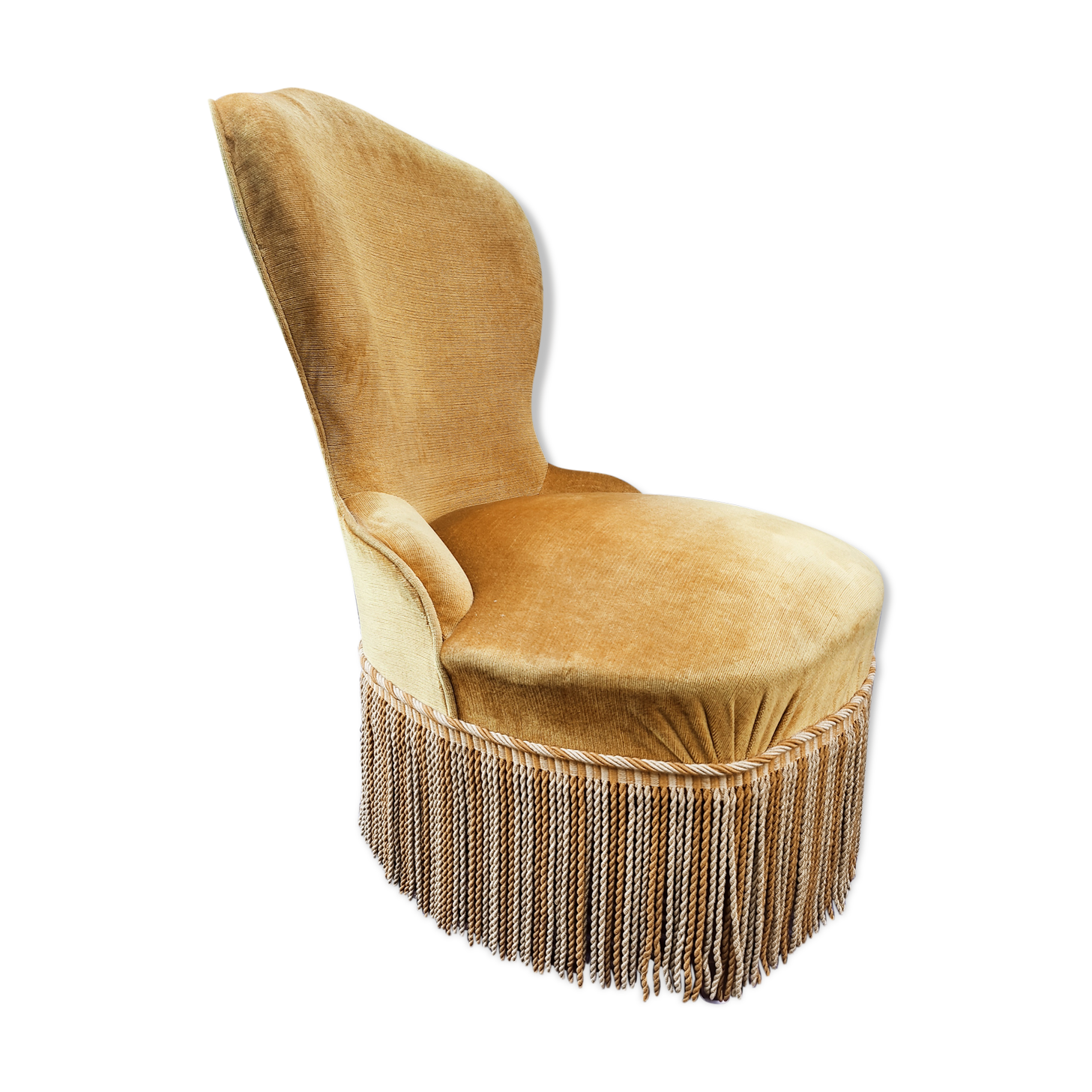 Golden toad armchair