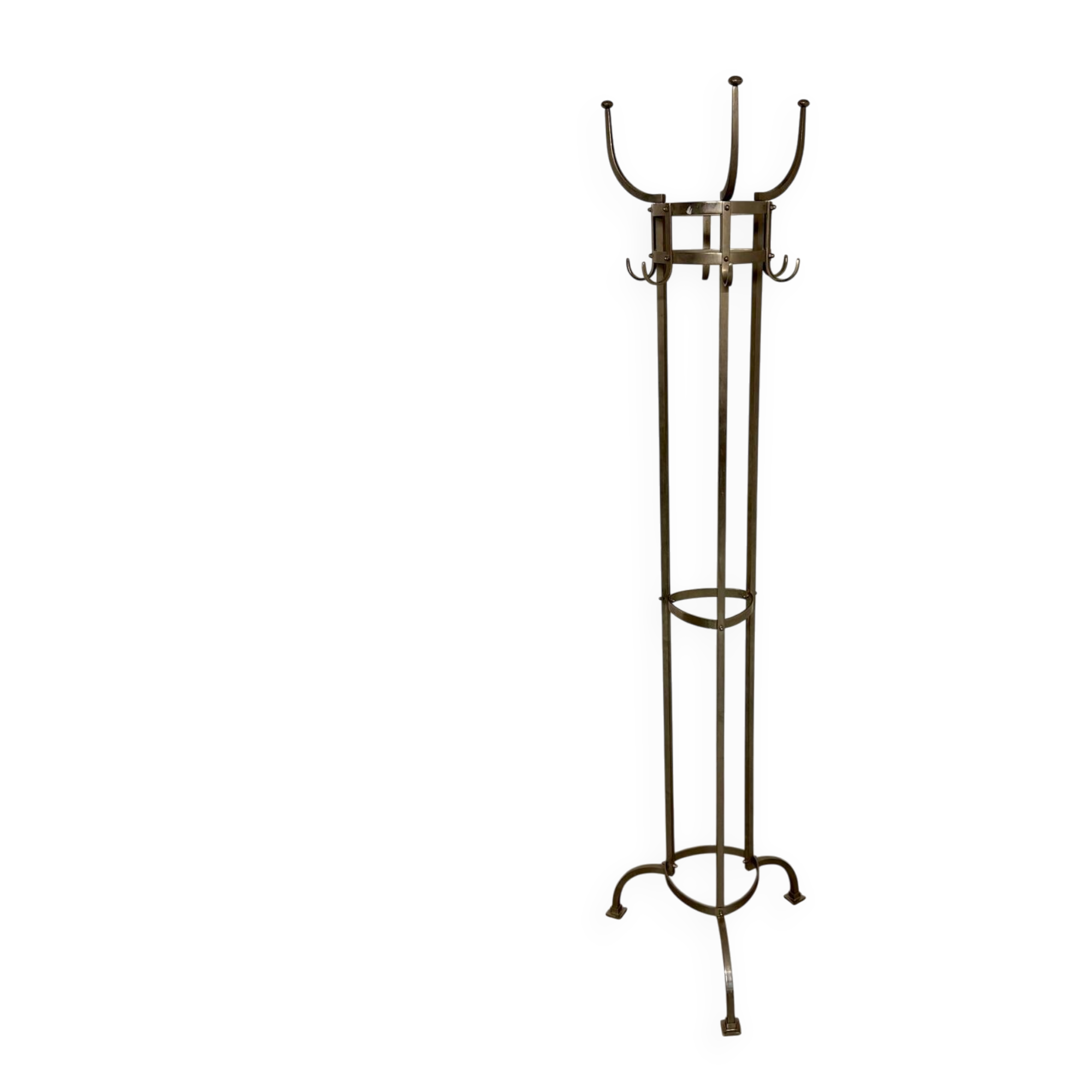 Coat rack Nymphenburg design by Otto Blümel for Classicon brass 80s
