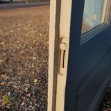 Lot of a double oak glass door