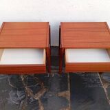 Pair of Scandinavian teak bedside tables