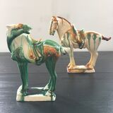 Pair of ceramic horses