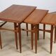 Tables gigognes scandinave en teck, 1960