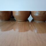 Set of 3 small vintage stoneware bowls from Digoin.