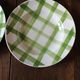 A set of 4 green Scottish soup plates Moulin des Loups Vintage