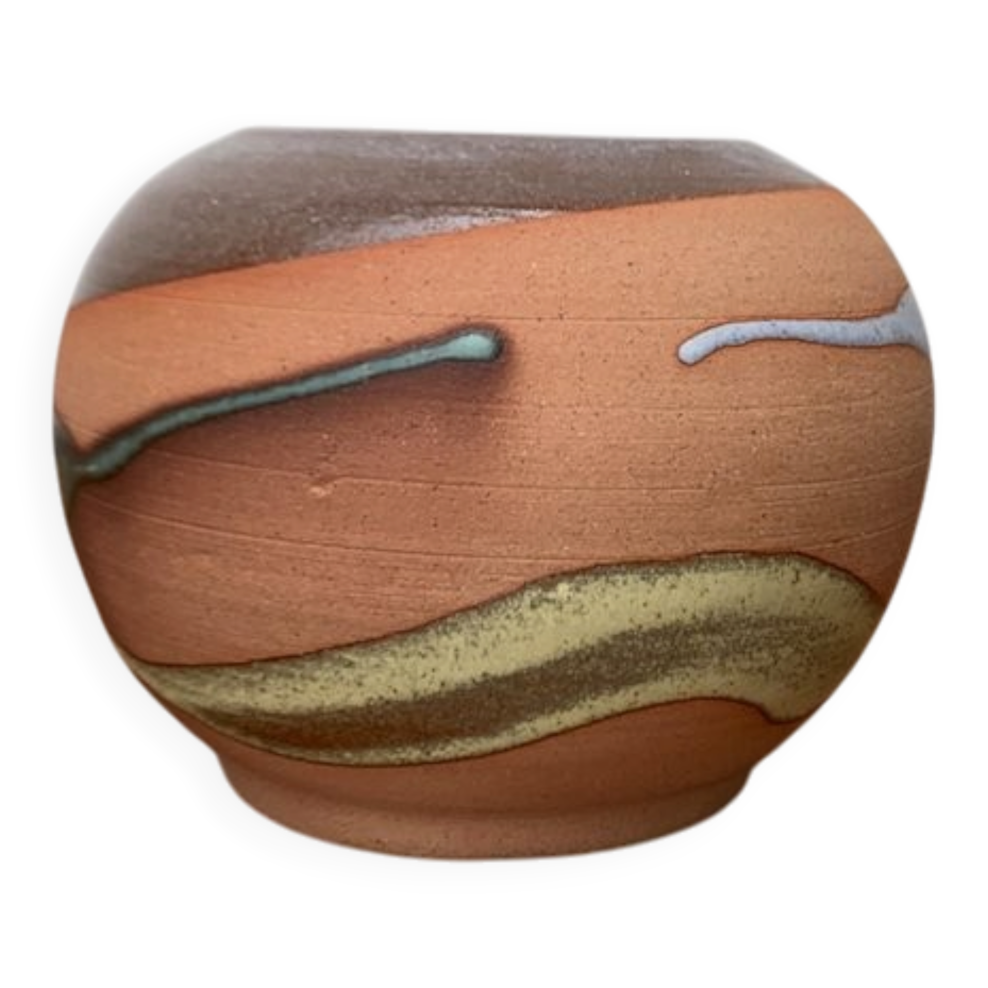 Vintage pottery vase from Alfa Dom Pottery, Dominican Republic.