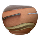 Vintage pottery vase from Alfa Dom Pottery, Dominican Republic.