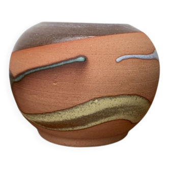 Vintage pottery vase from Alfa Dom Pottery, Dominican Republic.