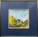 Watercolor painting "Forest landscape" signed + frame