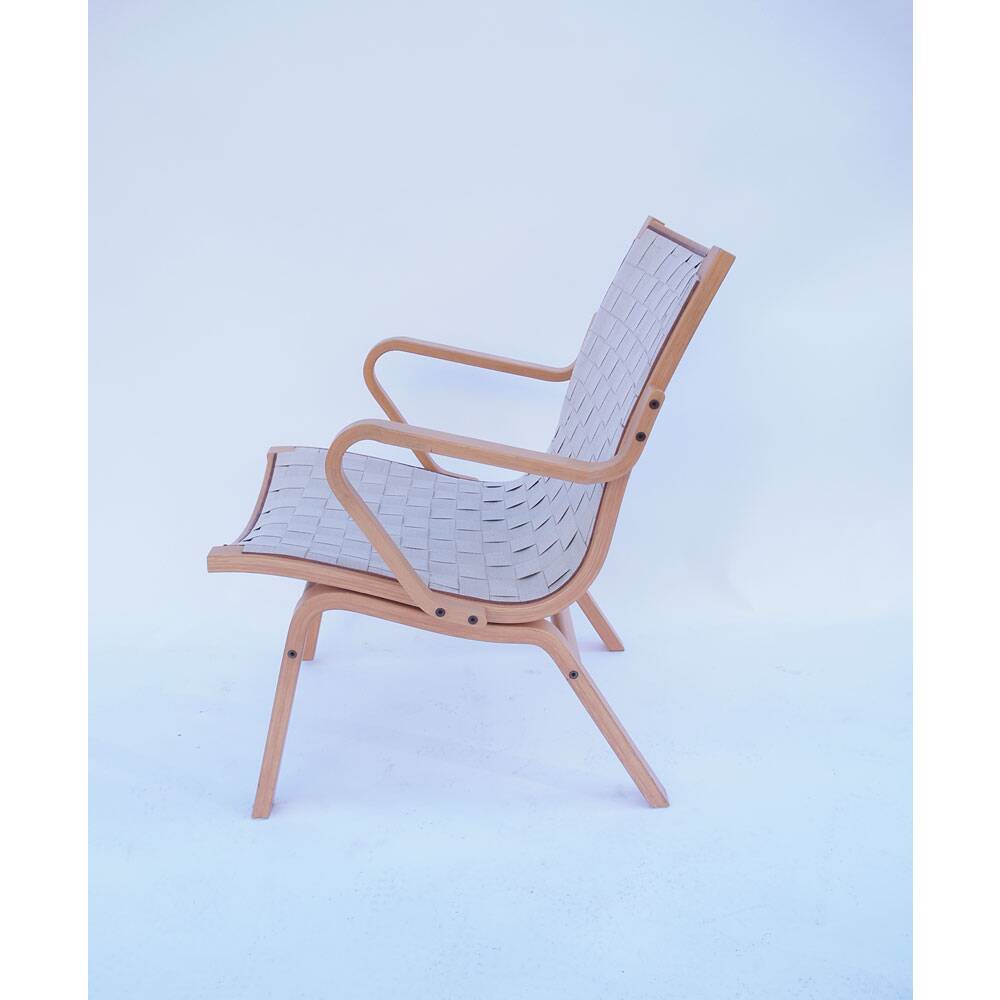 Vintage Danish Scandinavian armchair in Bruno Mathsson style