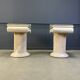 Vintage tessellated stone pedestal dining table by Maitland Smith, 1970s