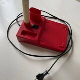 Vintage red articulated desk lamp Italy
