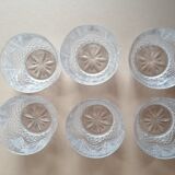 6 whiskey or water glasses 23cl crystal