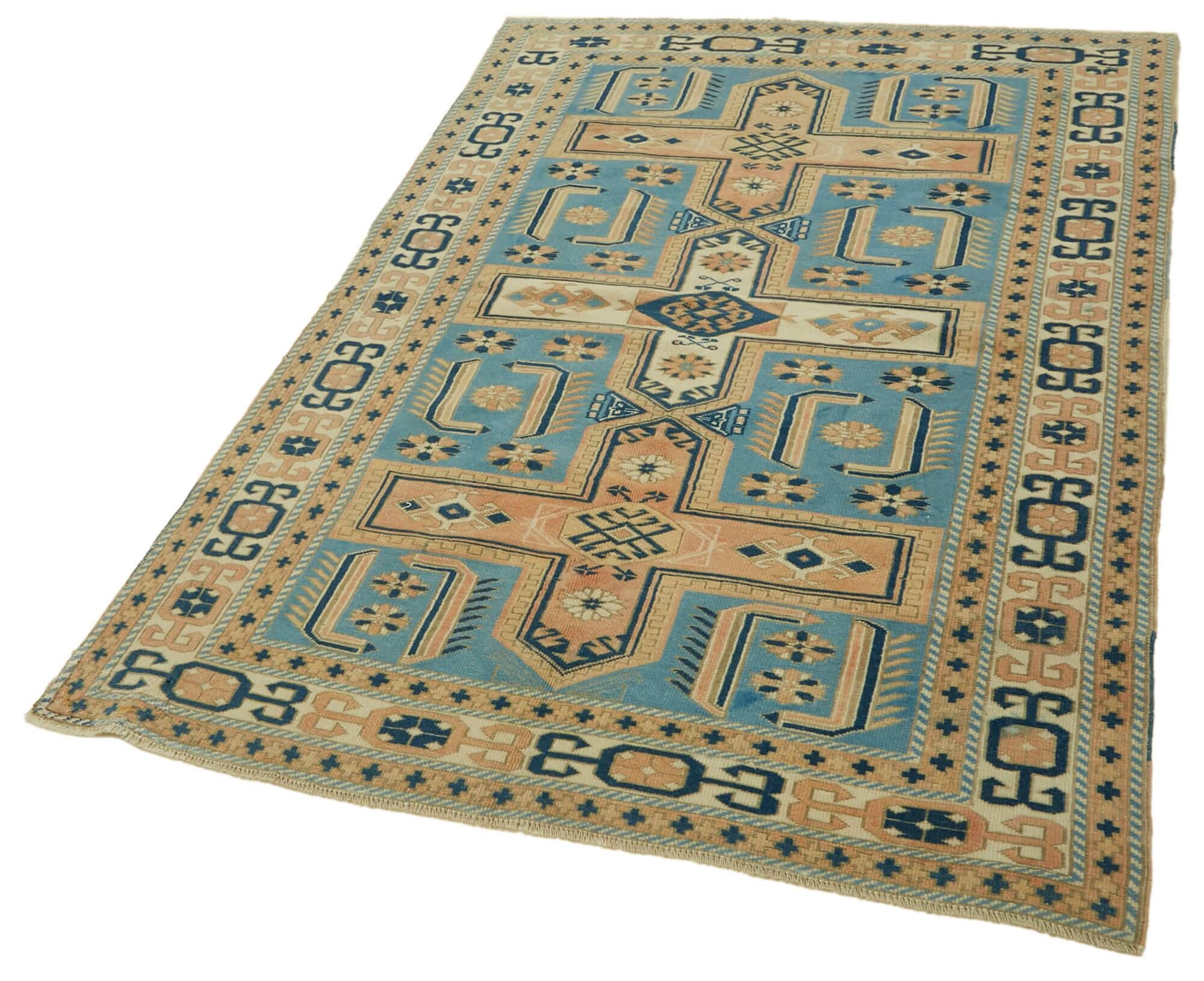 Turkish Vintage Anatolian Rug 123 cm x 189 cm