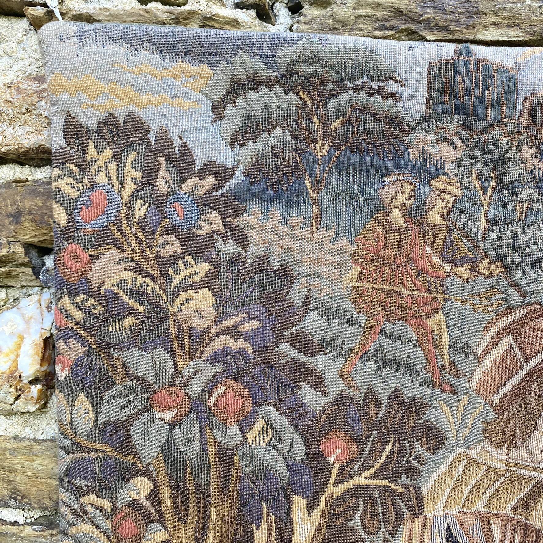 Medieval style wall tapestry 100 × 64 cm