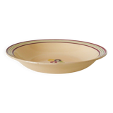 large floral hollow dish Gien 1950