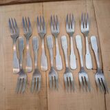 12 antique cake forks
