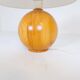 Mid-century modern sculptural table lamp in solid pine, Sweden, 1970s.