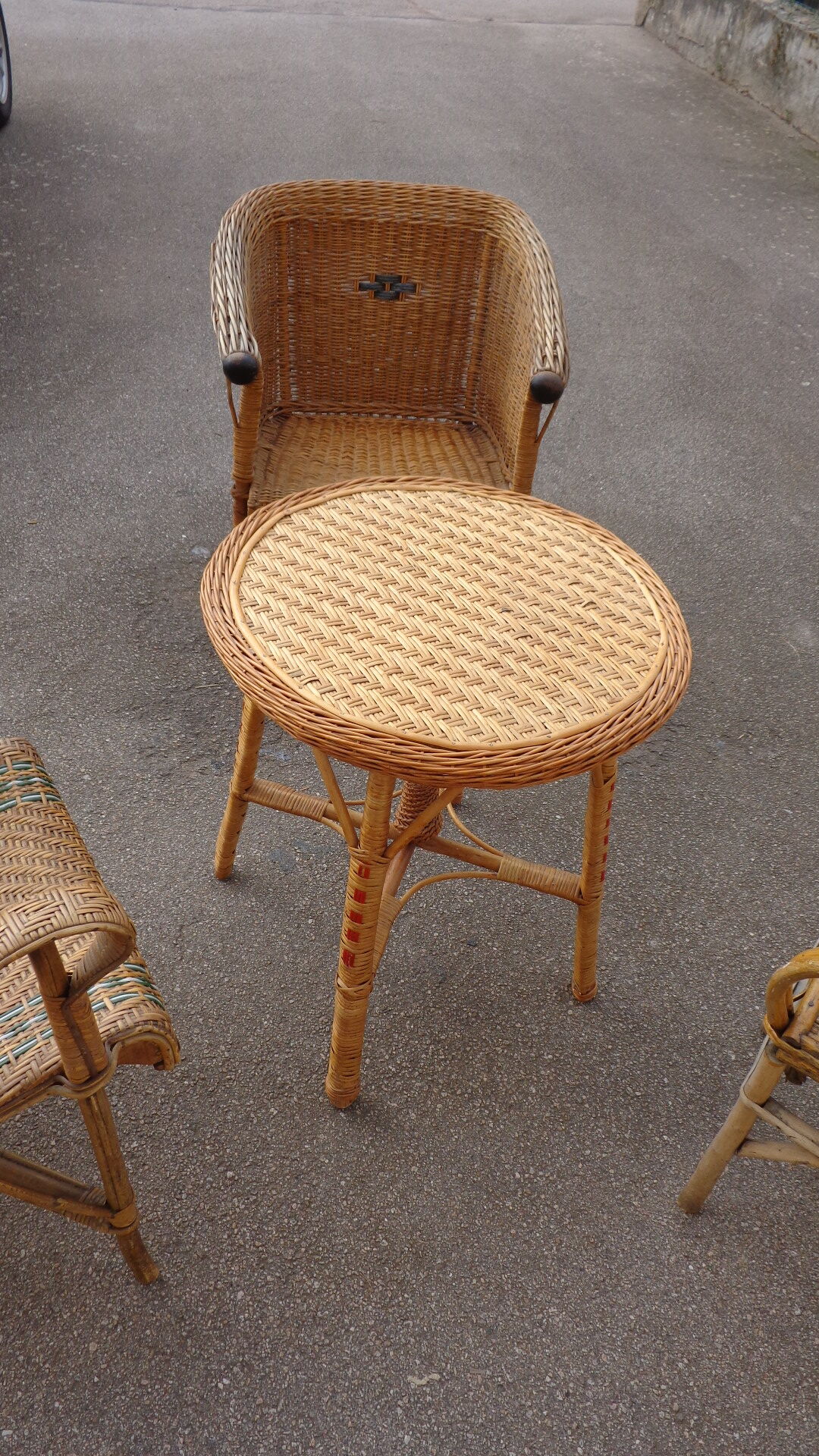 4-piece rattan set