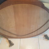 Miroir art déco en bois avec pompons 100x65cm