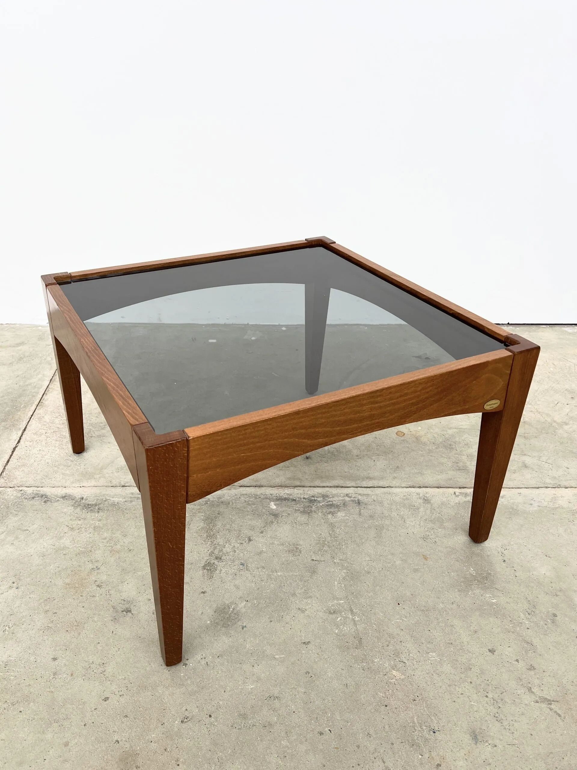Baumann vintage coffee table – smoked glass