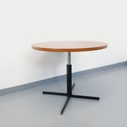 Grande table basse ronde style scandinave vintage modulable en table