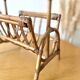 Vintage bamboo rattan magazine rack