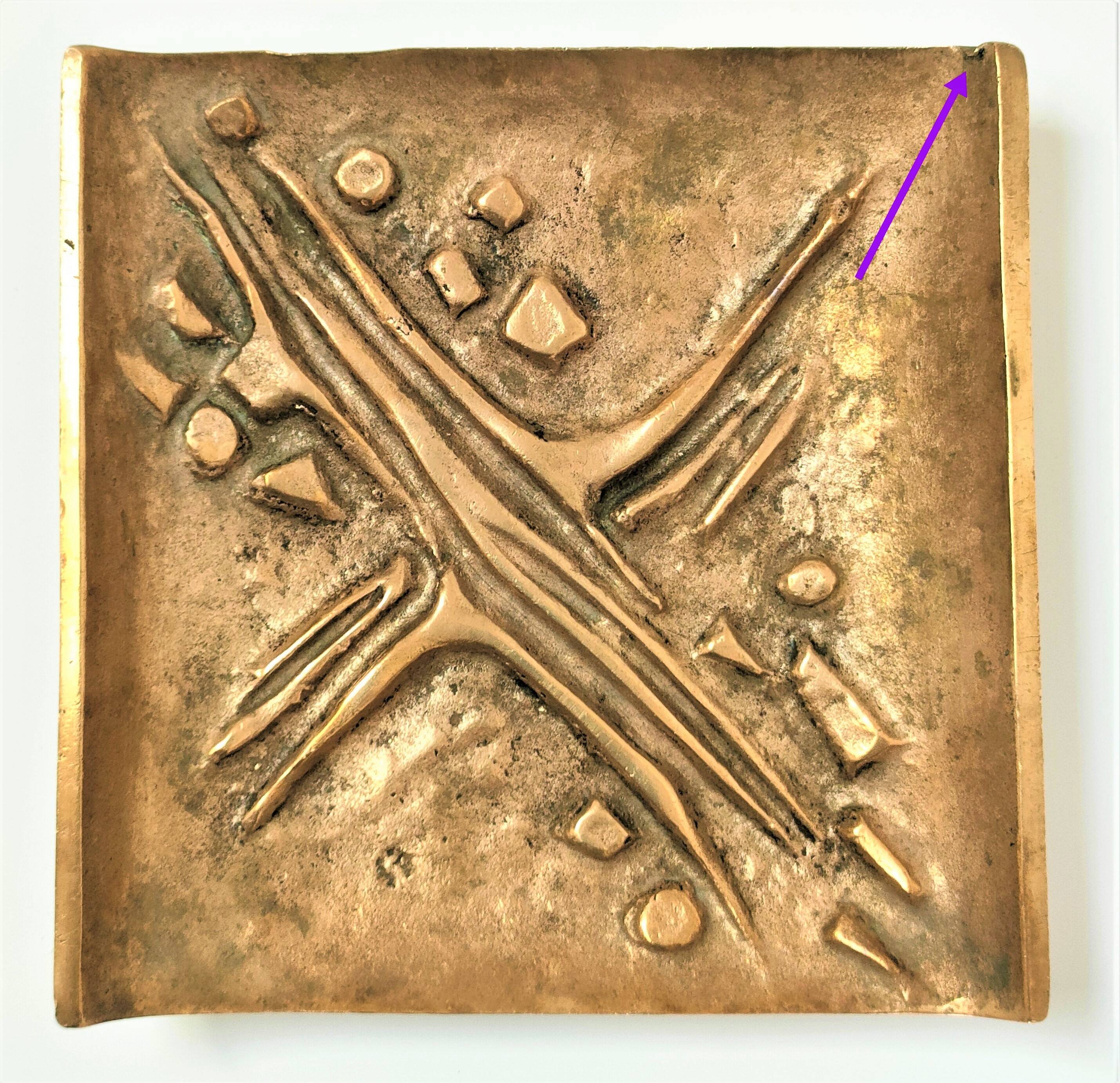 Jacques Lauterbach gilded bronze pocket emptier from the 70s