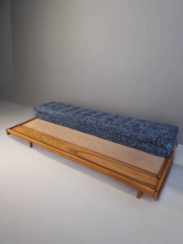 Hikor Pisek daybed sofa, Vintage Czech 1960s