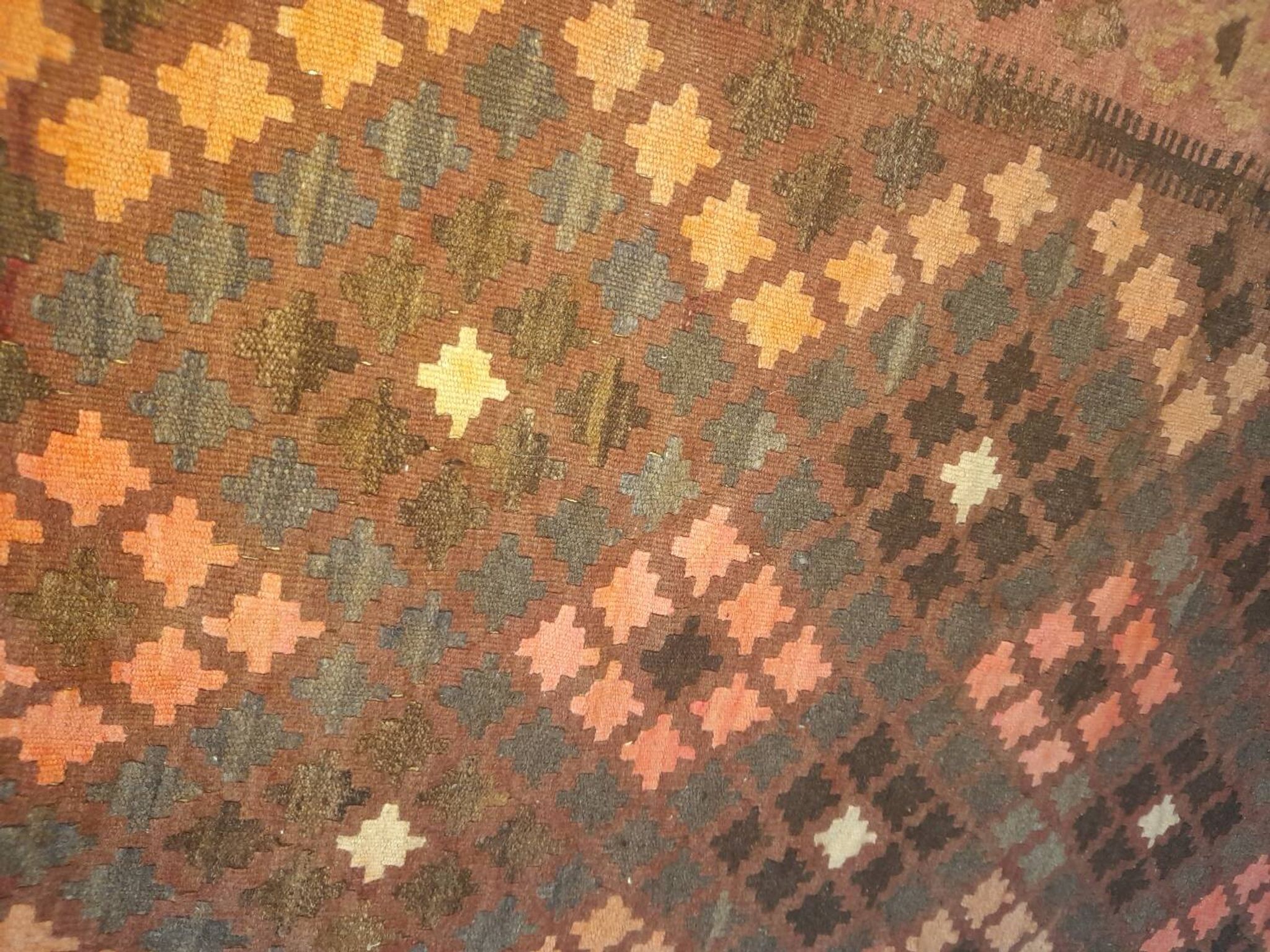 Vintage Anatolian kilim rug 170x96 cm made of natural wools.