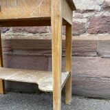 small rustic workshop fir console table