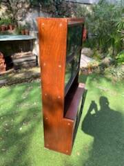 Mahogany glass shelf