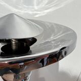 Art Deco Standing Ashtray in Polished and Chromed Metal, Switzerland, 1930