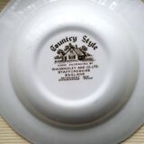 6 deep plates Staffordshire Country Style model