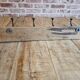 Solid teak coat hook with 4 double cast iron hooks