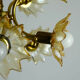 Glass flowers chandelier, 1970