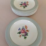 8 semi-deep plates Salins Opaceline 702