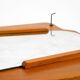 1930s Wall Mirror, Teak and Plywood, Abstract Design, Germany