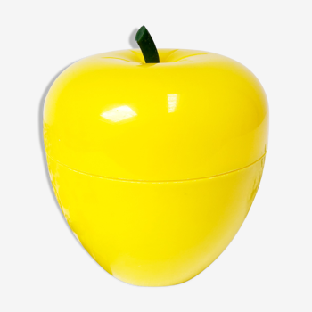 Yellow Ice Cube Apple / Vintage Ice Bucket