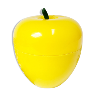 Yellow Ice Cube Apple / Vintage Ice Bucket