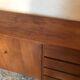 Vintage style scandi enfilade in blond walnut veneer