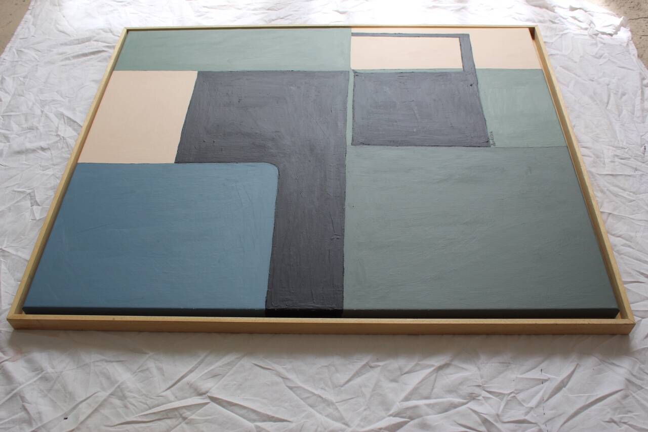 Original geometric painting