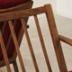 Pair of burgundy boomerang armchairs Antonin Suman Ton Bystrice (Thonet)