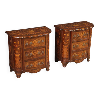Pair of 1960s Dutch bedside tables