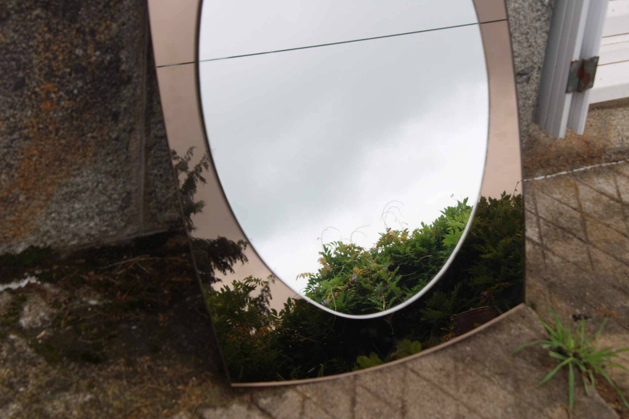 Smoked two-layer mirror 60s/70s