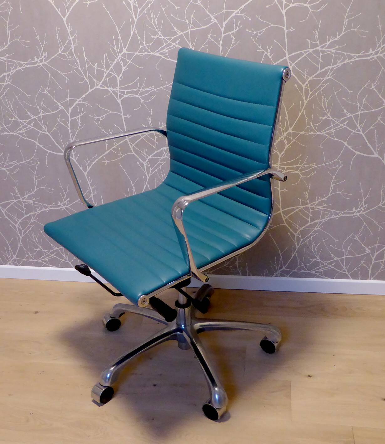 Turquoise office chair