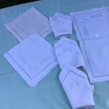 6 Antique embroidered napkins