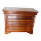 large curved chest of drawers - solid wood - cherry - 4 drawers - Louis Philippe